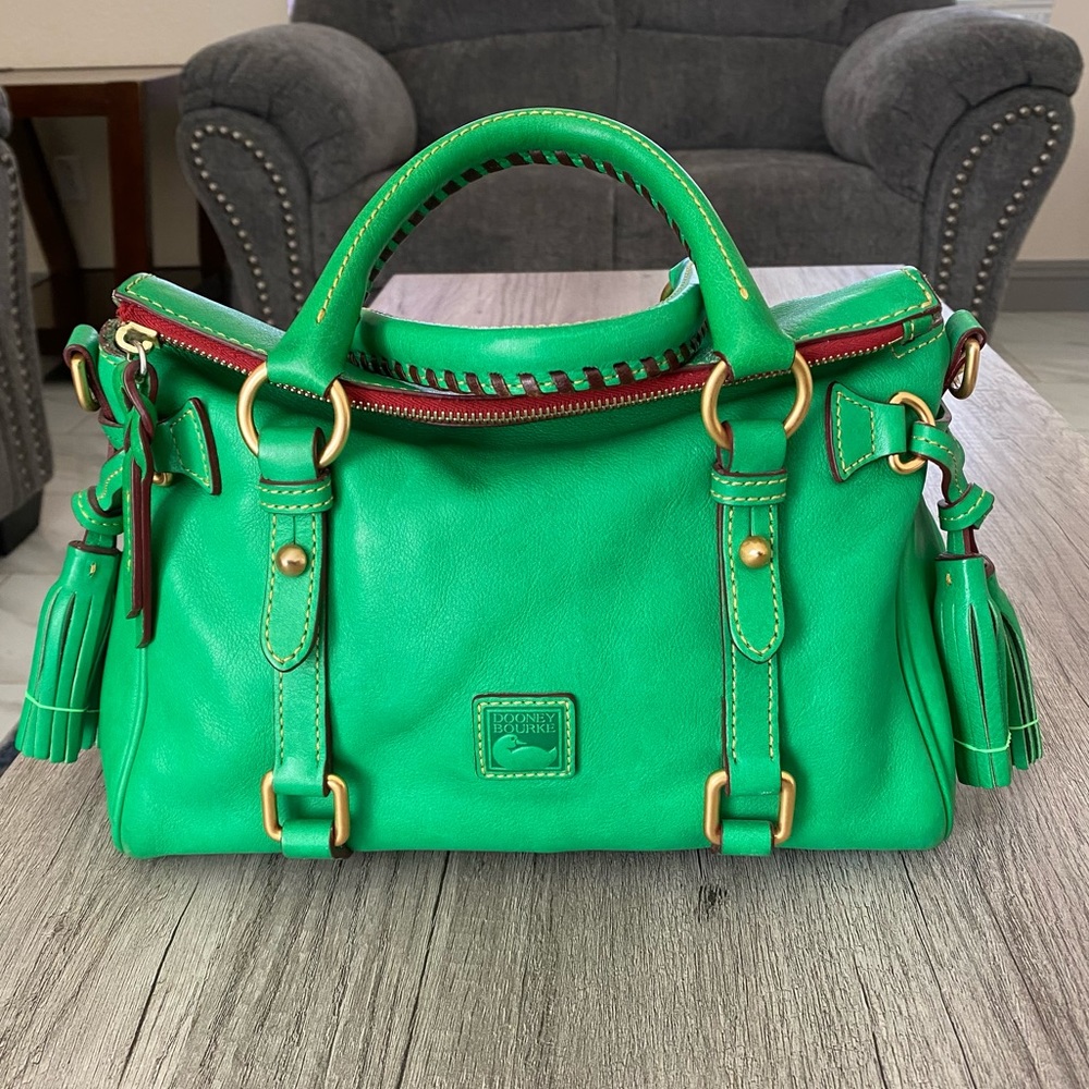 SOLD!!! EUC Dooney & Bourke Mini Kelley Green Sat